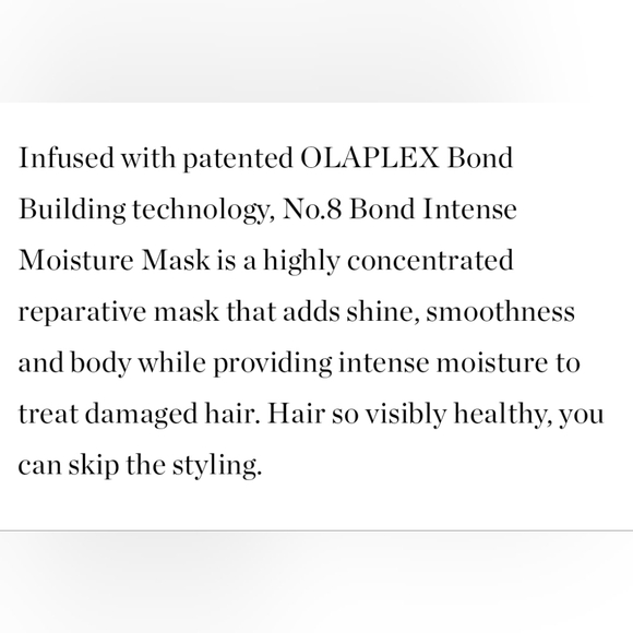 Olapex No 8. Bond Intense Moisture Mask - Picture 2 of 5